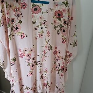 Floral Pink Women's Kimono